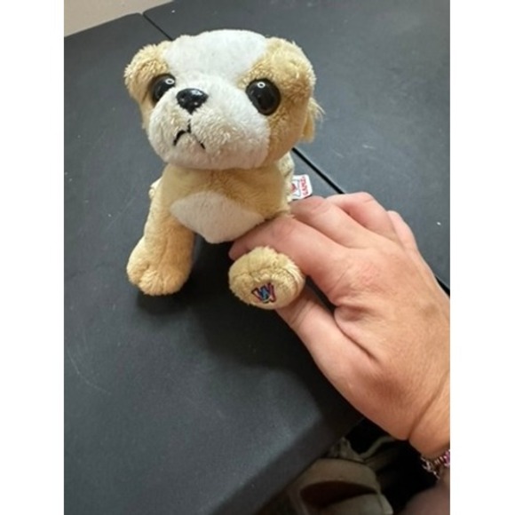 GANZ Other - Ganz Webkinz Lil‎ Kinz Bulldog Plush Tan White Stuffed Animal HS108 No Code